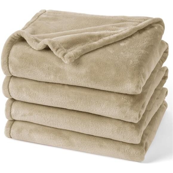 Ultra Soft Fleece Blanket Queen Size, No Shed No Pilling Luxury Plush Cozy - Picture 1 of 7